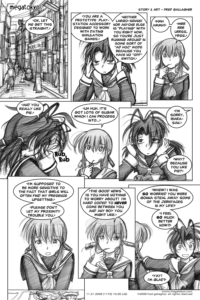 Comic 1172: "ad hoc mode", Chapter 10, Number 25, November 21st, 2008 Strip 1172