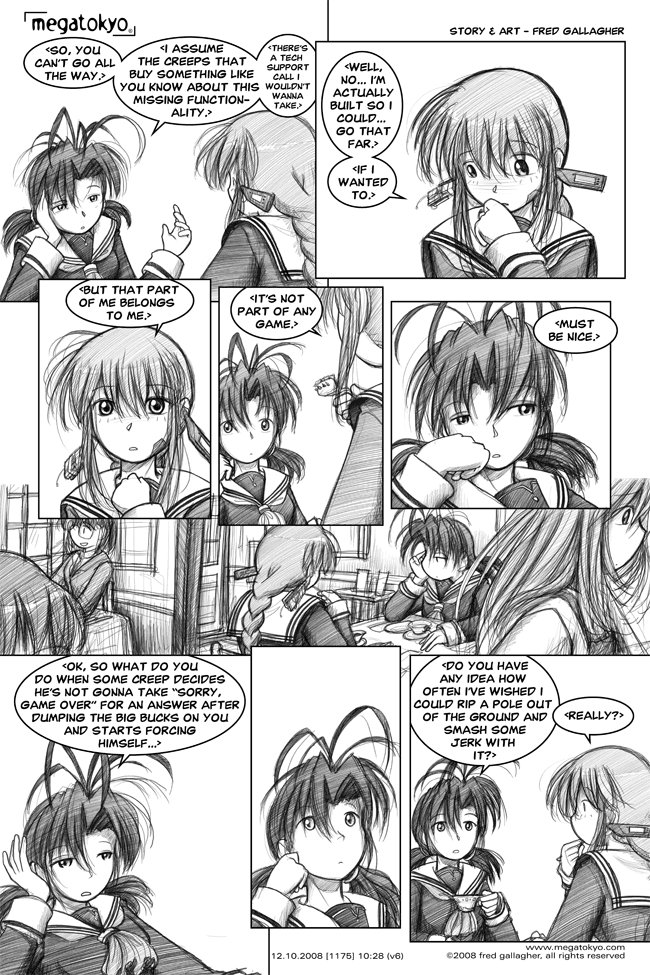 Comic 1175: "not part of any game", Chapter 10, Number 28, December 10th, 2008 Strip 1175