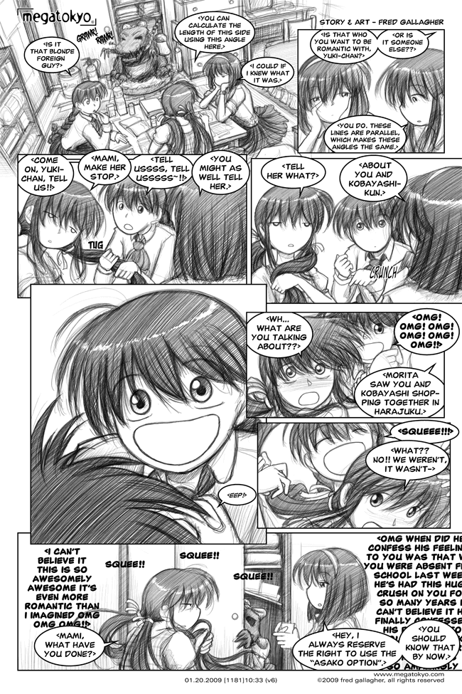 Comic 1181: "the Asako Option", Chapter 10, Number 33, January 20th, 2009 Strip 1181
