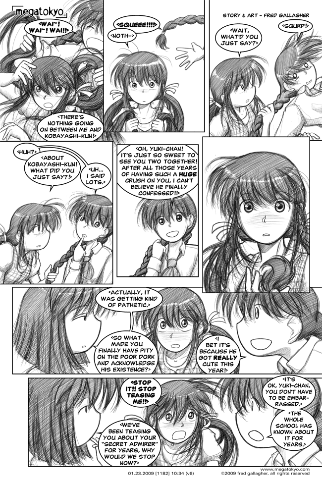 Comic 1182: "public admirer", Chapter 10, Number 34, January 23rd, 2009 Strip 1182