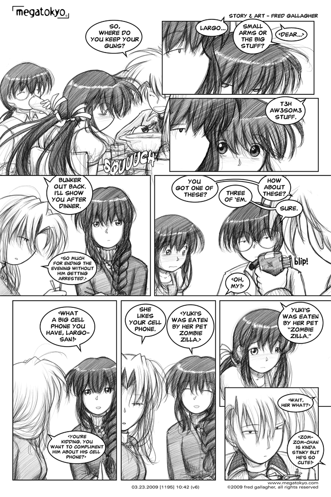 Comic 1195: "t3h aw3som3 stuff", Chapter 10, Number 42, March 23rd, 2009 Strip 1195