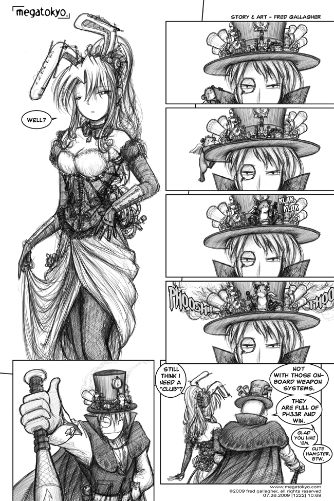 Comic 1222: "onboard weapon systems", Chapter 10, Number 69, July 26th, 2009 Strip 1222