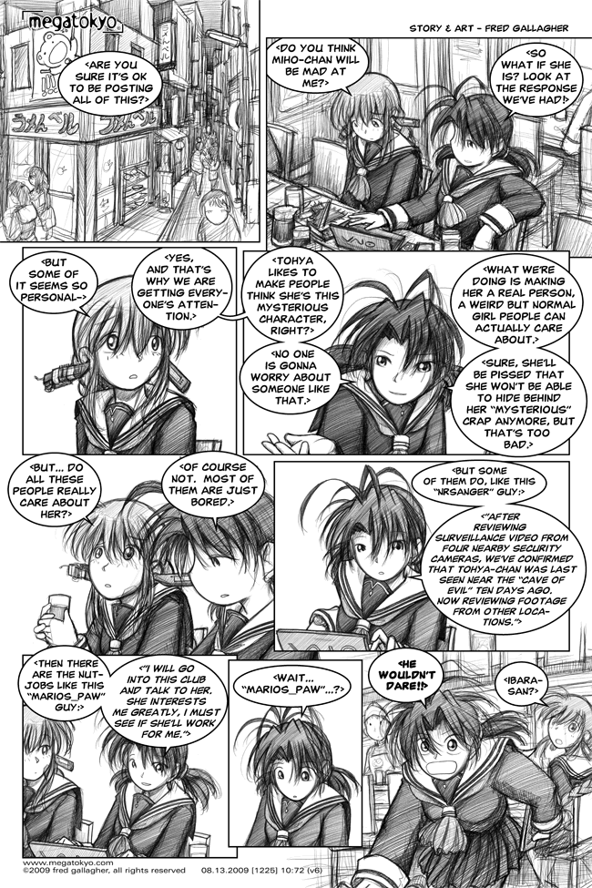 Comic 1225: "she interests me greatly", Chapter 10, Number 72, August 13th, 2009 Strip 1225